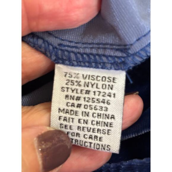 Habitat blue velvet swing Jacket, artsy, creative, luxe bohemian, holiday, cozy - Picture 5 of 5